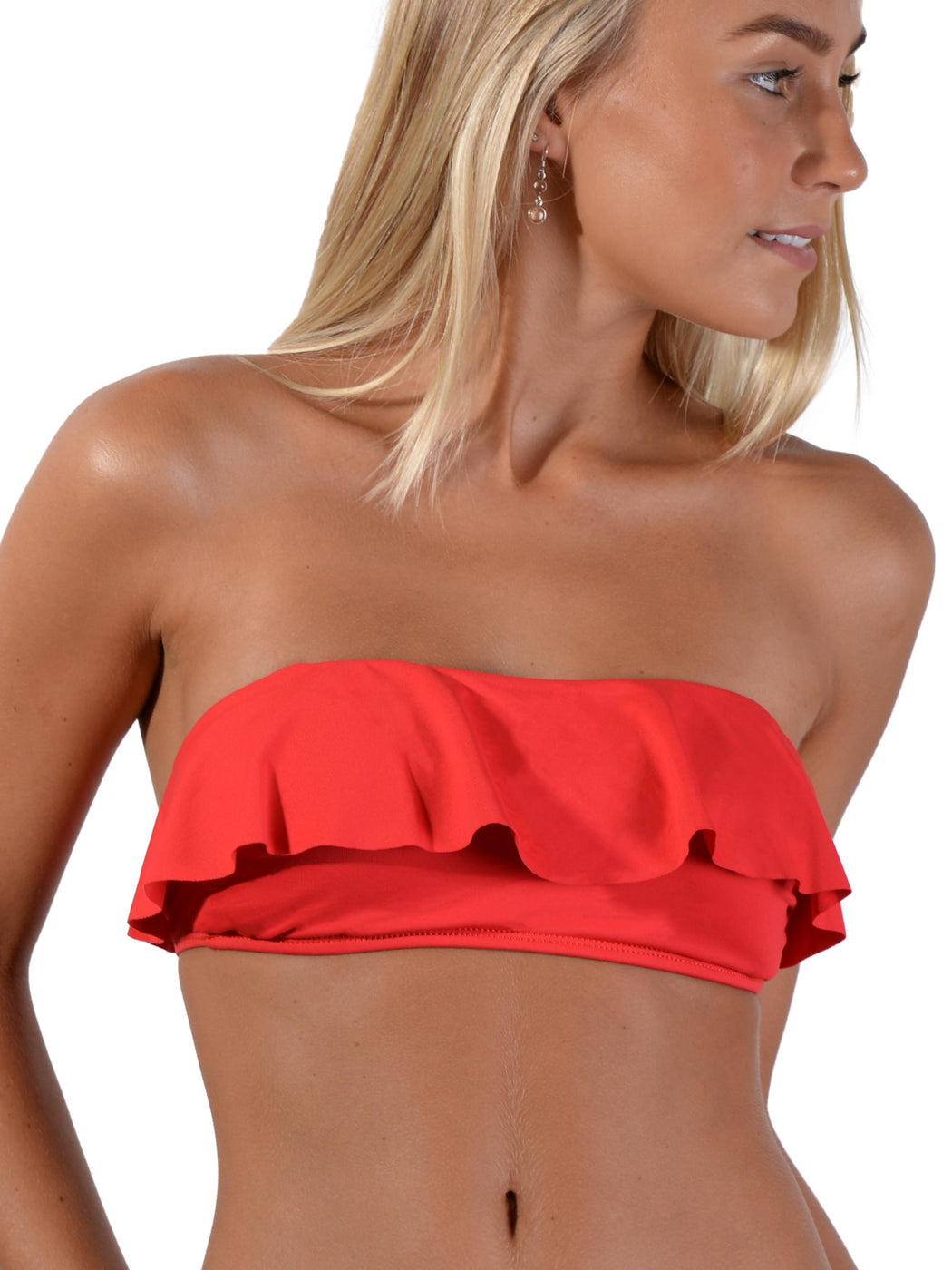 Chilli Seduce Frill Bandeau Bikini Top with no straps