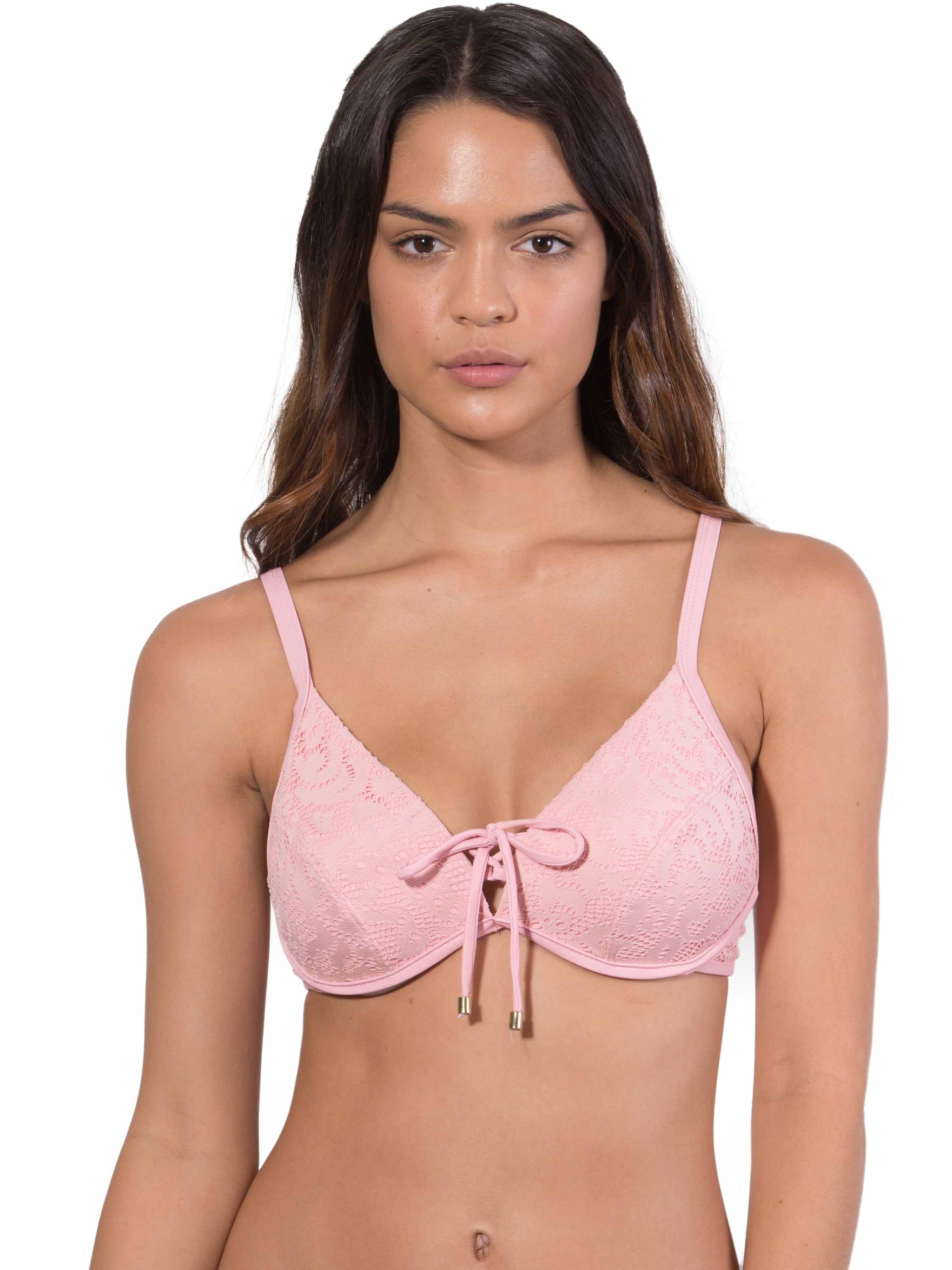 Tea Rose French Connection D Cup Bikini Top