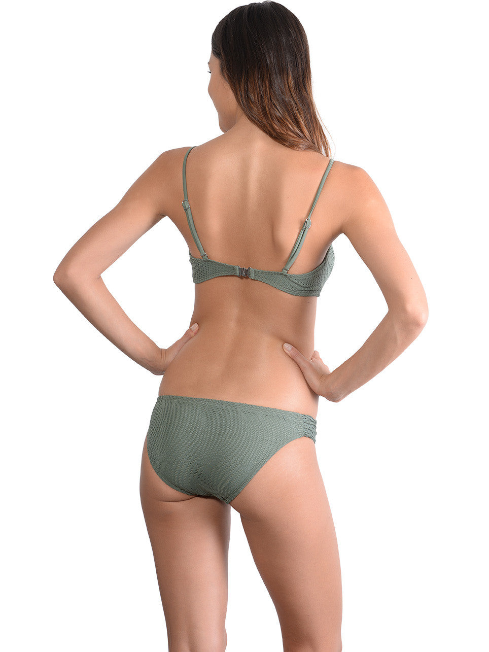 Back view of Santorini Lace Front Bikini Top